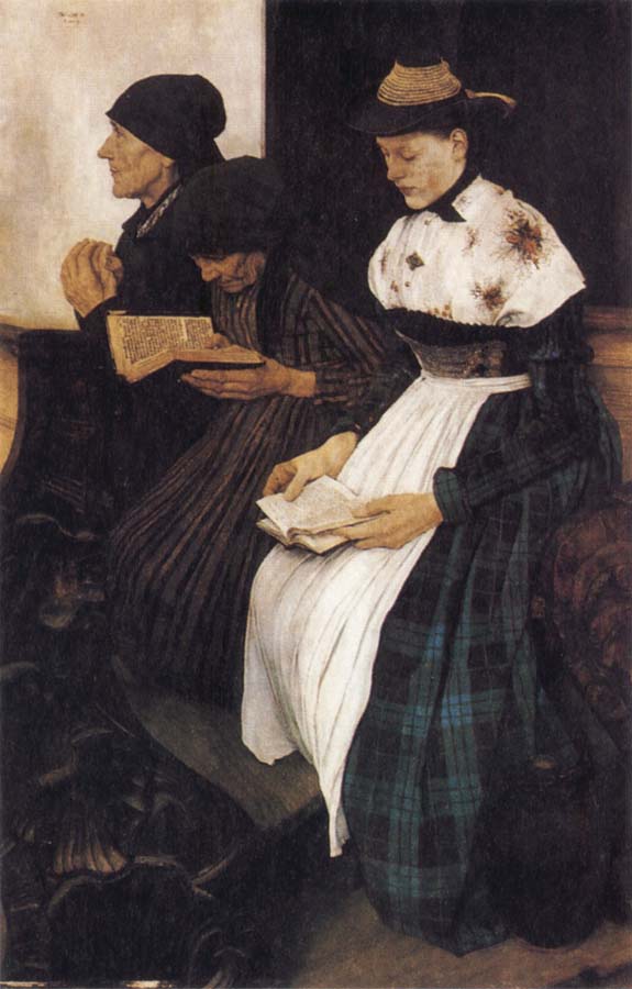 Three Women in Church